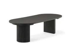 Transformer Round Extendable Dining Table, 4 Chairs & Bench In Scandinavian Oak