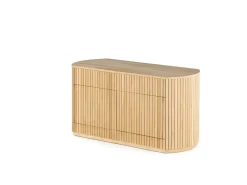 Transformer Round Server In Scandinavian Oak