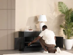 Transformer Round Server In Scandinavian Oak