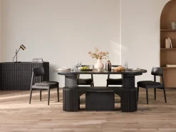 Transformer Round Server In Scandinavian Oak