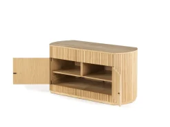 Transformer Round Server In Scandinavian Oak