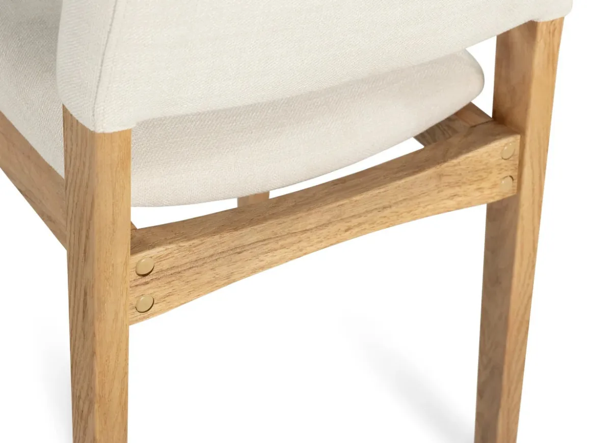 Transformer Stackable Side Chair In Scandinavian Oak & Creamy