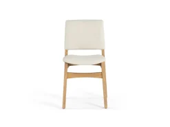 Transformer Stackable Side Chair In Scandinavian Oak & Creamy