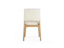 Transformer Stackable Side Chair In Scandinavian Oak & Creamy