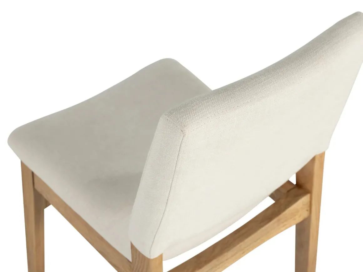 Transformer Stackable Side Chair In Scandinavian Oak & Creamy