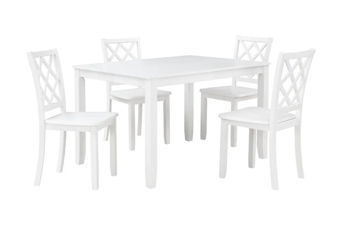 Trellis Side Chair In White