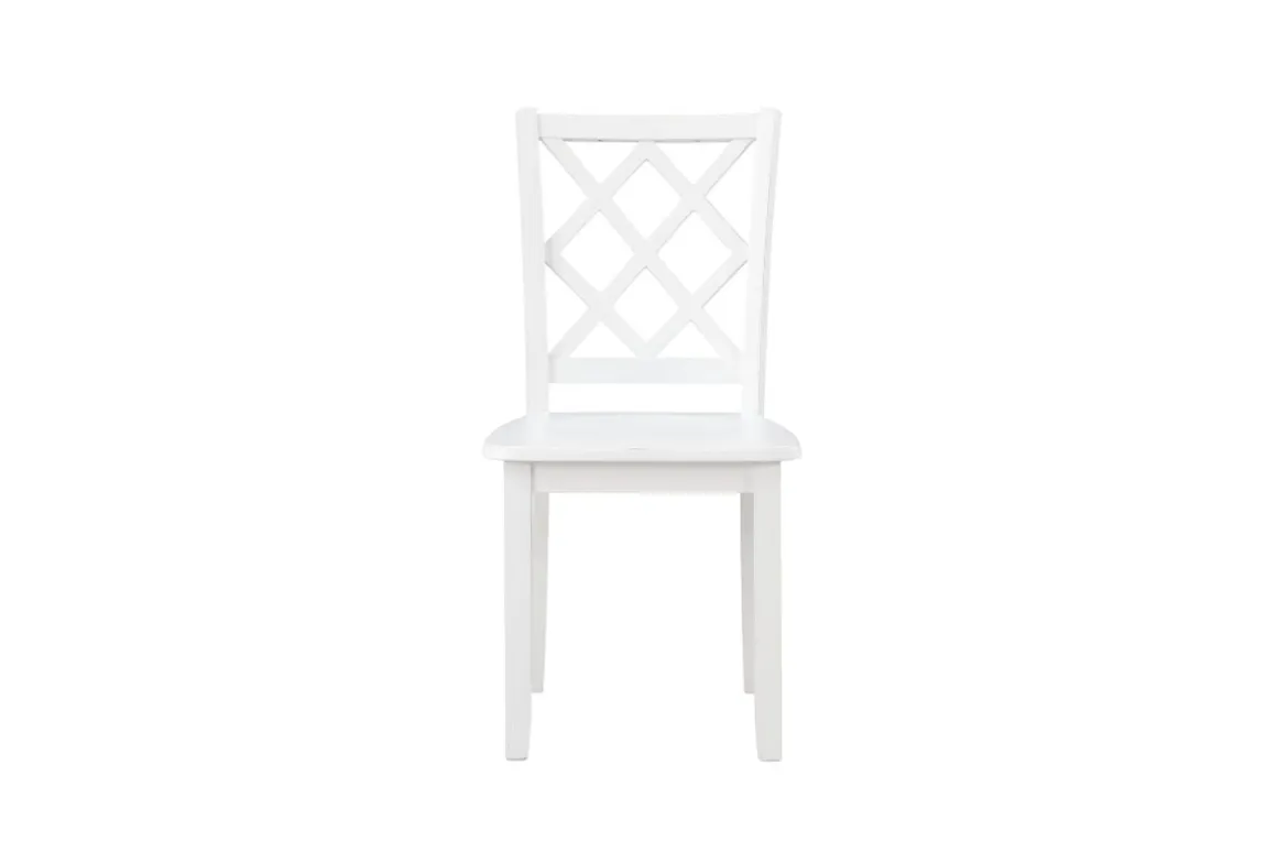 Trellis Side Chair In White