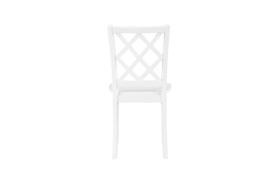 Trellis Side Chair In White