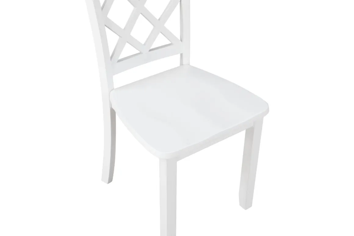 Trellis Side Chair In White