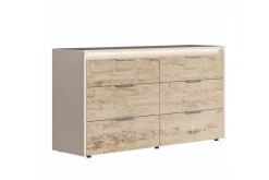 Tullia Dresser W/ Lights In Pearl Line/Eco Stone
