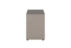 Tullia Nightstand In Pearl Line/Travertino Eco Stone