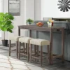Turner Counter Height Sofa Bar Table W/ 3 Stools In Gray