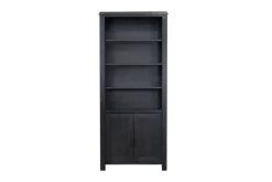 Tybee 2 Door Bookcase In Black