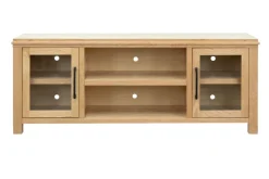 Tybee Media Console In Natural, 85 Inch