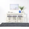 Urban Sofa Bar Table W/ 3 Stools In White