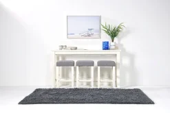 Urban Sofa Bar Table W/ 3 Stools In White