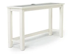 Urban Sofa Bar Table W/ 3 Stools In White