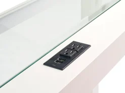 Urban Sofa Bar Table W/ 3 Stools In White