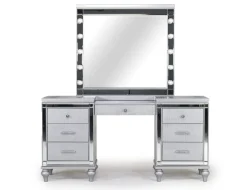 Valentino Vanity & Mirror In Silver