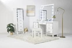 Valentino Vanity & Mirror In Silver