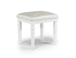 Valentino Vanity, Mirror & Stool In Silver