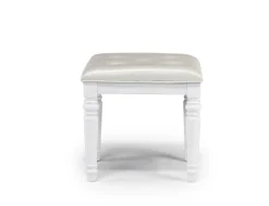 Valentino Vanity, Mirror & Stool In Silver