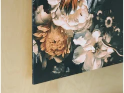 Valfer Female W/ Floral Wall Art