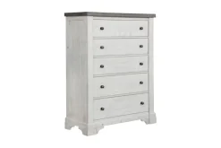 Valley Ridge Chest In White Gray Finish