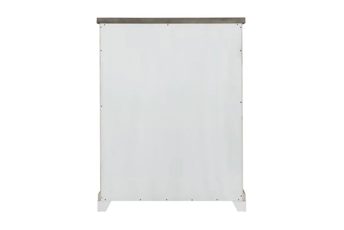 Valley Ridge Chest In White Gray Finish