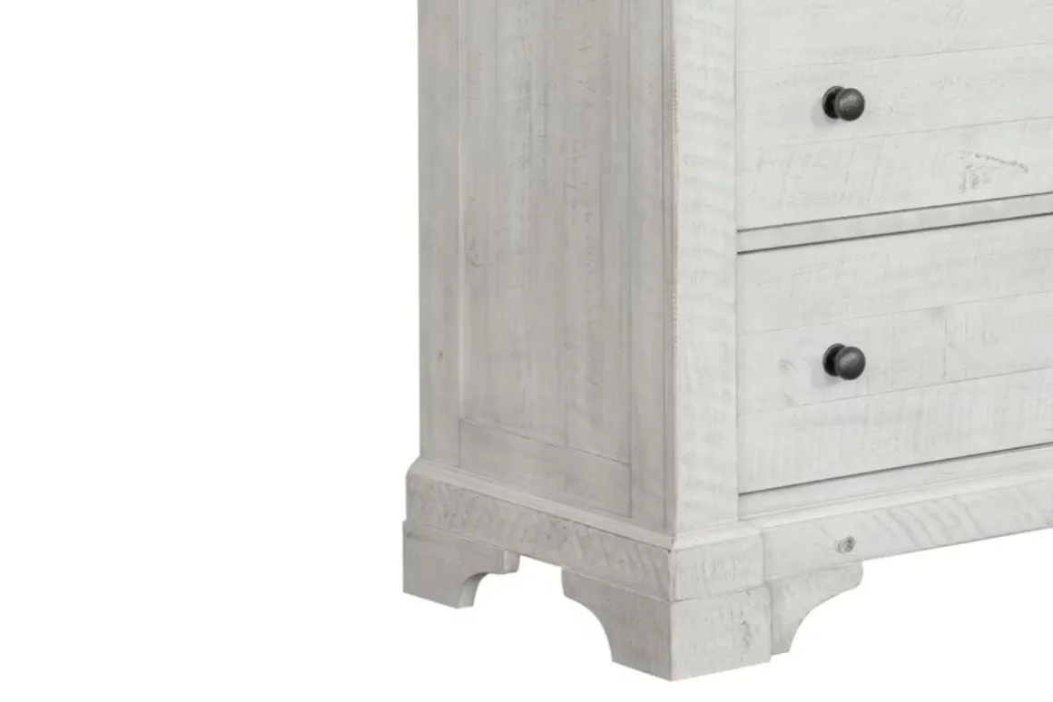 Valley Ridge Chest In White Gray Finish