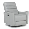 Vasco Recliner In Dallas Light Gray Leather