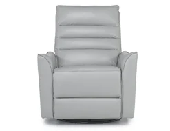 Vasco Recliner In Dallas Light Gray Leather