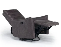 Vasco Recliner In Dallas Light Gray Leather