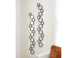 Vinler Accent Mirrors In Black, Set Of 2