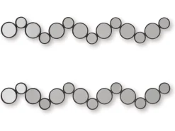 Vinler Accent Mirrors In Black, Set Of 2