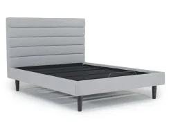 Vista Upholstered Adjustable Foundation Bed In Charcoal, Full