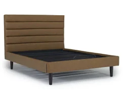 Vista Upholstered Adjustable Foundation Bed In Charcoal, Full