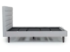 Vista Upholstered Adjustable Foundation Bed In Charcoal, Full