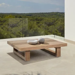 Vivid Outdoor Coffee Table In Brown