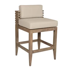 Vivid Outdoor Counter Stool In Taupe