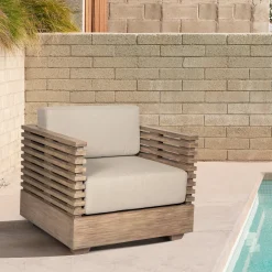 Vivid Outdoor Lounge Chair In Taupe