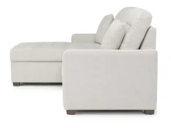 Waitsfield Full Pullout Sofa Chaise In Gray, Left Facing