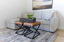 Waitsfield Full Pullout Sofa Chaise In Gray, Left Facing