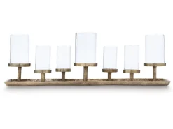Wallmond Candleholders In Antique Brass