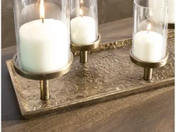 Wallmond Candleholders In Antique Brass