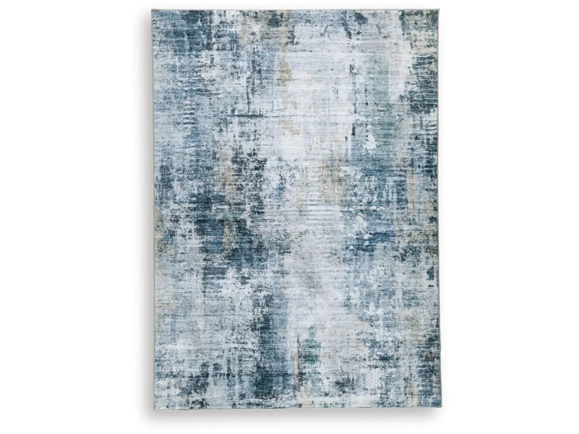 Wallney Medallion Rug In Multi, 5’ X 7’