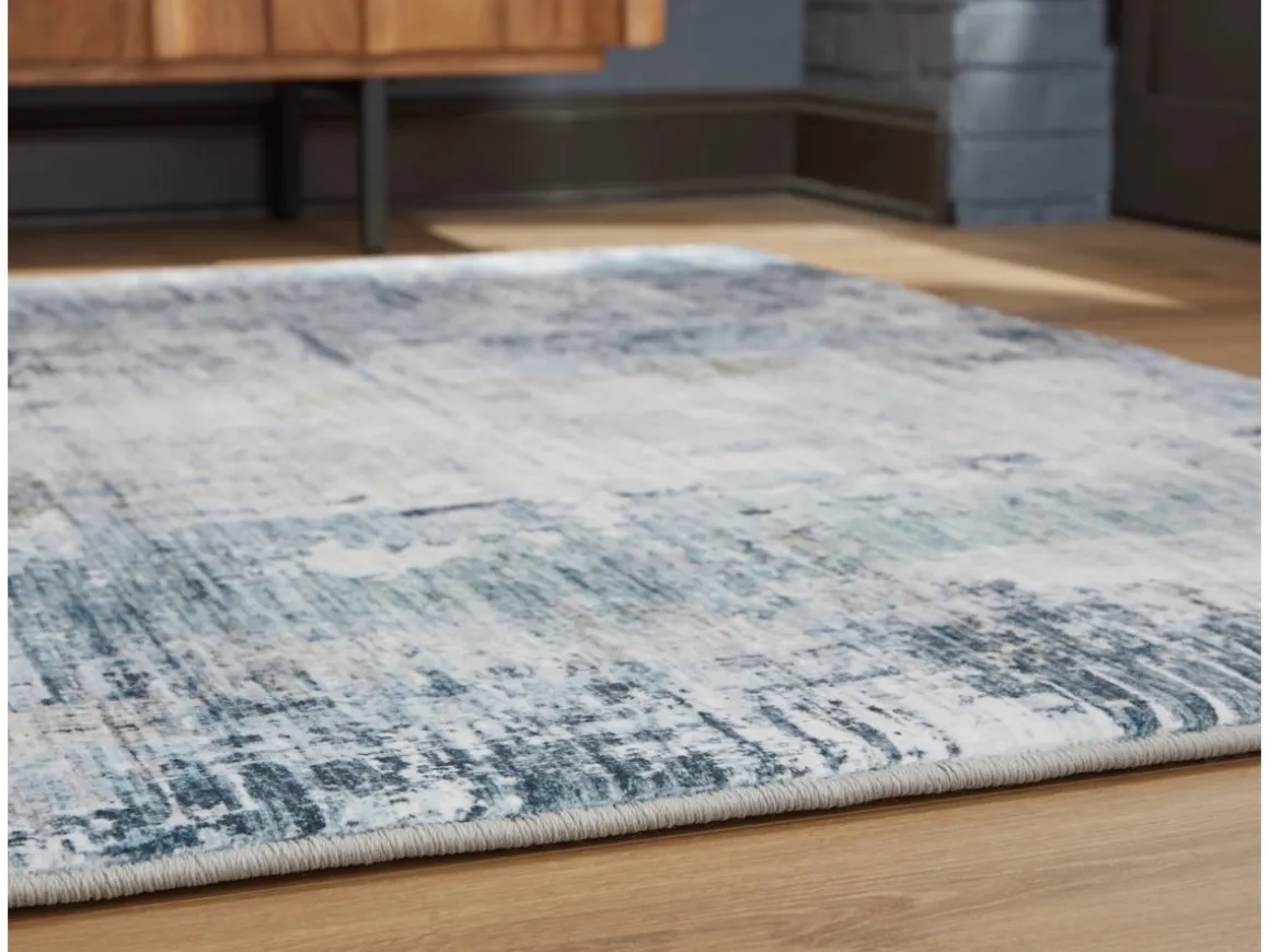 Wallney Medallion Rug In Multi, 5’ X 7’