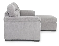 Wanda Full Pullout Sofa Chaise In Gray, Left Facing