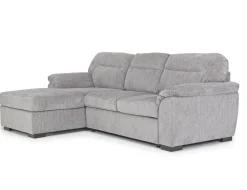 Wanda Full Pullout Sofa Chaise In Gray, Left Facing