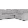 Wanda Full Tux Sleeper Sectional W/ Storage In Gray, Right Facing